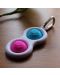 Αισθησιακό παιχνίδι - μπρελόκ Tomy Fat Brain Toys - Simple Dimple,μπλε/ροζ  - 3t