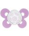 Πιπίλα σιλικόνης Chicco - Physio Comfort, 6-12 μηνών, ροζ κουκκίδες - 1t