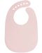 Σαλιάρα σιλικόνης  Lassig - Ροζ ποντίκι - 3t