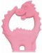 Μασητικό οδοντοφυΐας σιλικόνης Wee Baby - Zoo, δεινόσαυρος, ροζ - 1t