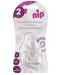 Θήλες σιλικόνης NIP - Anti-colic vent, flow S, 6 m+, 2 τεμάχια - 2t