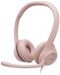 Ακουστικά με μικρόφωνο  Logitech - H390, ροζ - 1t