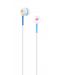 Ακουστικά με μικρόφωνο TNB - Music Trend Pop, άσπρα/μπλε - 1t