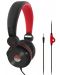 Ακουστικά με μικρόφωνο TNB - Be color, On-ear, μαύρα/κόκκινα - 1t