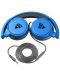 Ακουστικά με μικρόφωνο Cellularline - Music Sound 8864, μπλε - 4t