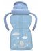 Αθλητικό μπουκάλι με χερούλια Lorelli - Animal, 325 ml, Moonlight Blue - 1t