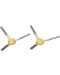 Πλαϊνές βούρτσες ηλεκτρικής σκούπας AENO - за RC2S/RC3S, 2 τεμάχια, κίτρινο - 1t