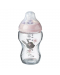 Μπιμπερό γυάλινο  Tommee Tippee - Closer to Nature, 250 ml,ροζ κουνελάκι - 1t