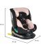 Κάθισμα αυτοκινήτου Moni - Serengeti, IsoFix, I-Size, 40-150 cm, ροζ - 11t