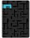 Σημειωματάριο  Keskin Color - Black, А6, 80 φύλλα, ποικιλία - 3t