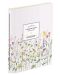 Тефтер Victoria's Journals Florals - Ανοιχτό μωβ, Κάλυμμα πλαστικοποιημένο, με γραμμές, 48 φύλλα, B5 - 1t