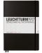 Тефтер Leuchtturm1917 - А4+, διακεκομμένες σελίδες, μαύρο - 1t