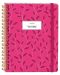 ΣημειωματάριοVictoria's Journals - Ροζ, με σπιράλ, σκληρό εξώφυλλο, 96 φύλλα, А5 - 1t