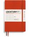 Σημειωματάριο Leuchtturm1917 Natural Colors - A5, κόκκινο, διακεκομμένες σελίδες, μαλακό εξώφυλλο - 1t
