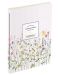 Σημειωματάριο Victoria's Journals Florals - Ανοιχτό μωβ, λαμιναρισμένο εξώφυλλο, γραμμένα σε γραμμές, 40 φύλλα, А5 - 1t