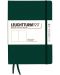 Σημειωματάριο Leuchtturm1917 Natural Colors - A5, σκούρο πράσινο, λευκές σελίδες, σκληρό εξώφυλλο - 1t