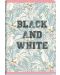 Τετράδιο μαθητή  Black&White - Flowers, A5, 40 φύλλα, φαρδιές γραμμές, ποικιλία - 2t
