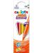Χρωματιστά μολύβια Carioca Neon - Maxi, 6 χρώματα - 1t