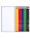 Χρωματιστά μολύβια ακουαρέλας Staedtler DJ - 12 χρωμάτων, μεταλλική θήκη - 2t
