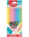 Χρωματιστά μολύβια Maped Color Peps - Παστέλ, 12 χρώματα - 1t