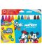 Έγχρωμες κηρομπογιές Colorino Disney - Mickey and Friends Silky, 12 χρώματα - 1t