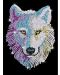 Δημιουργικό σετ  KSG Crafts - τέχνη πούλιες,λευκός Λύκος - 3t