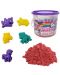 Δημιουργικό σετ κινητικής άμμου PlayToys - Μονόκεροι, ροζ, 500 γρ - 1t