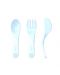 Σετ μαχαιροπίρουνα  Twistshake Cutlery Pastel - Μπλε, άνω των 6 μηνών - 2t
