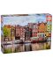 Παζλ Educa 1000 κομμάτια - Στρεβλά σπίτια στο Άμστερνταμ - 1t