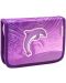 Σχολική κασετίνα  Belmil - Dolphin Purple, με 1 φερμουάρ και διπλό άνοιγμα  - 1t