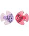 Καταπραϋντικά μασήματα με δροσιστική δράση Vital Baby -Ψάρι, 2 τεμάχια, μωβ και ροζ - 1t