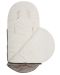Χειμερινος σάκος  καροτσιού New Baby - πεταλούδες, 45 х 95 cm, εκρού - 2t