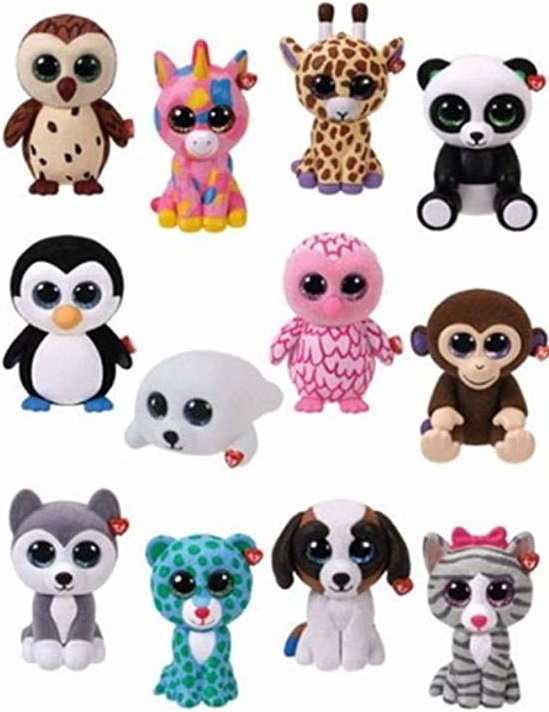 Peluche TY Mini Boo's, 2 po, Glamour - Party Expert